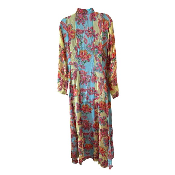 NwT Johnny was Rayon Maxi Long Dress Kaftan Cover Up Medium L33421-4 - Picture 3 of 8